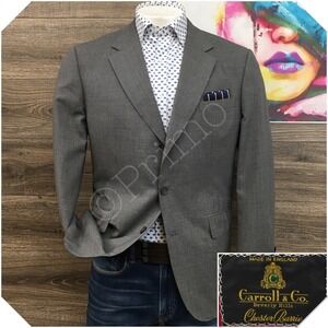 VINTAGE CARROLL & Co. Mens Blazer Sport Coat Casual Suit Jacket‎ Size 42R Wool